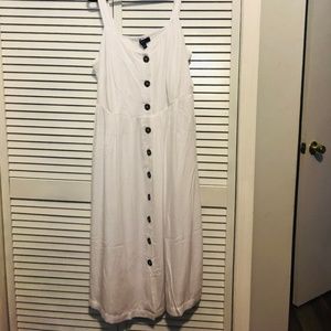 Ellos White Button Down Dress Size 16